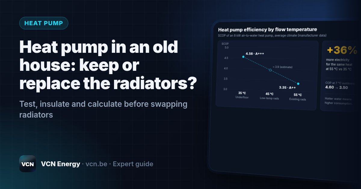 Test, insulate and calculate before swapping radiators